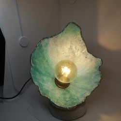 Lampe sphère en béton
