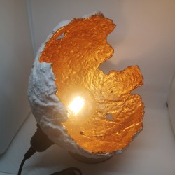Lampe sphère en béton
